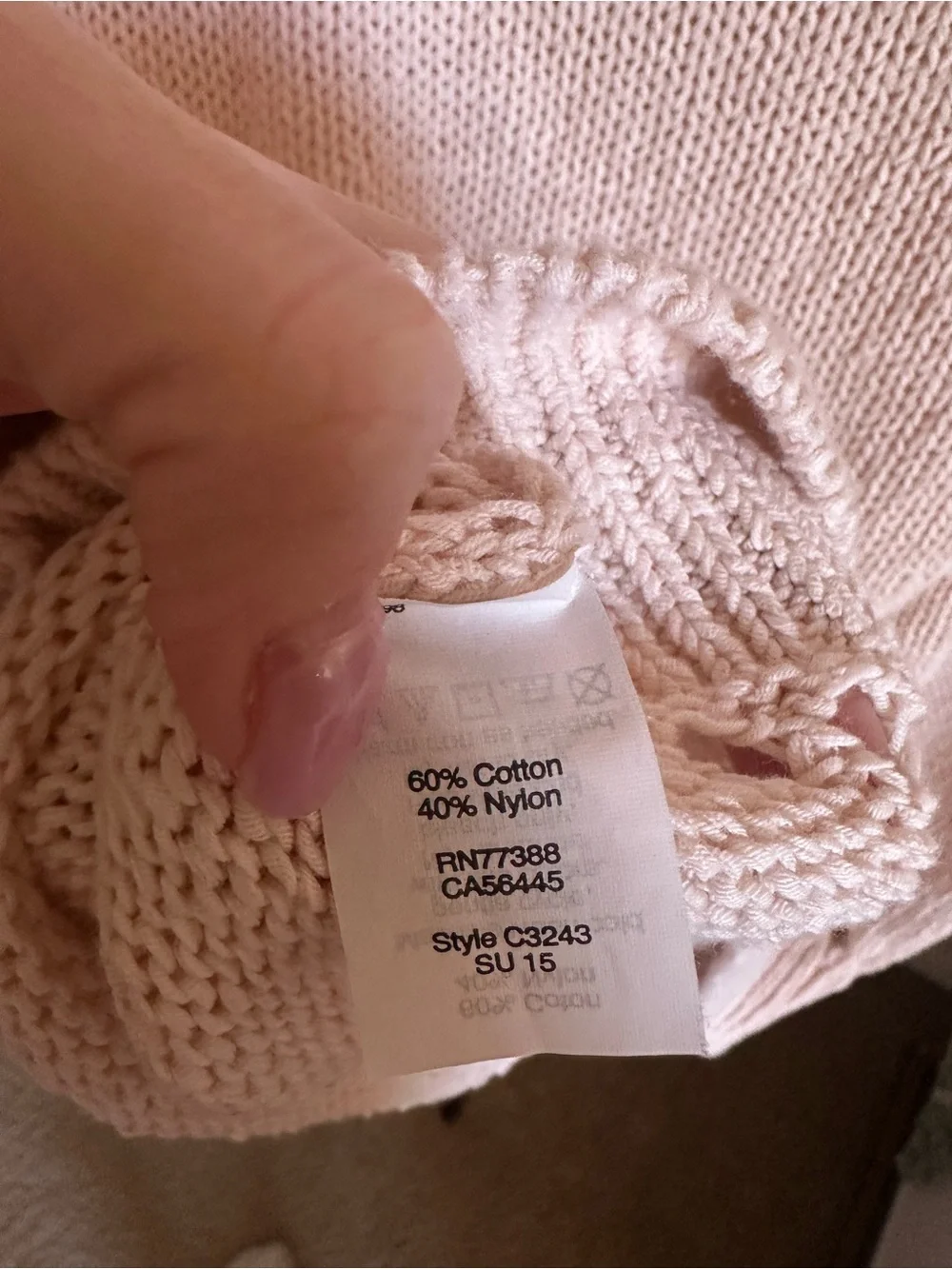 J. Crew Cream Openwork Knit Crewneck Sweater